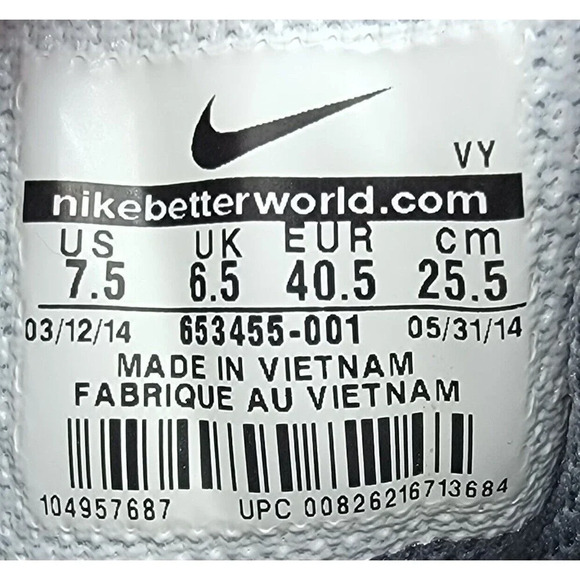 Nike Air Max Stutter Step 2  Black Gray And Coral  Men’s 7.5 (2014) #653455-001 - Picture 9 of 9